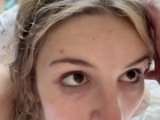 18 year old high school teen learns how to give a blowjob!