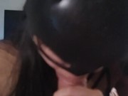 safada masturbando o Wellington Prado e fazendo um boquete profundo no pau grande 7/16