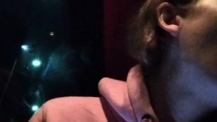 Kissing on the public bus