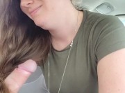 I WRAPPED MY HAIR AROUND HIS BIG ASS DICK SUCKED IT AND STROKED IT AND SWALLOWED HIS LOAD