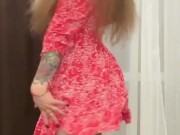 I dance a sweet striptease for men who masturbate on me 4/16