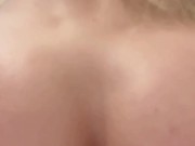 My neighbor is doing repairs while I ride a rubber cock, my pussy is very wet just listen to the sou 12/16