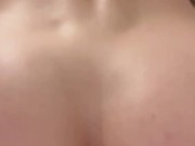 My neighbor is doing repairs while I ride a rubber cock, my pussy is very wet just listen to the sou 16/16