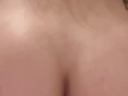 My neighbor is doing repairs while I ride a rubber cock, my pussy is very wet just listen to the sou 7/16