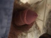 Pissing in the glass squatting