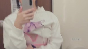 伪娘 高铁卫生间射精