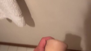 Quick Stroke with Tight Pussy During Shower