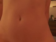 Cute redhead goth riding