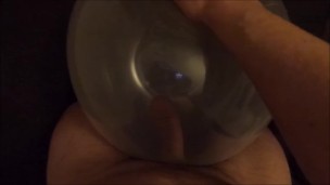 Balloon fuck and cum