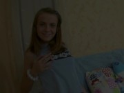 Blonde Teen Erika T Takes All Her BF's Big Dick Up The Ass! 1/16