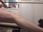 Working out naked for my girlfriend (Week 3) "TRYING" to do the correct technique