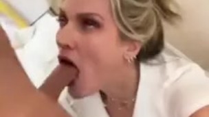 SLOPPY BLOWJOB BIG PIERCED TITS/VIEW FROM UNDERNEATH/BIG TITS SWINGING