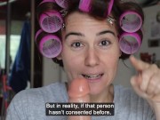 She didn’t know what the guide was going to do to her. 2/16