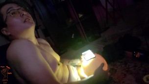 Disabled Boy Fucks Halloween Pumpkin till he Cums