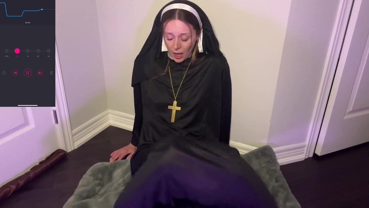 Innocent Nun hoping to be apart of this elite convent has to follow strange orders to be allowed in! - RedTube
