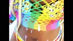 EBONY QUEEN PERFECT BODY BLOWJOB SEX BODY CUMSHOT HUGE LOAD BLACK GIRL RAINBOW
