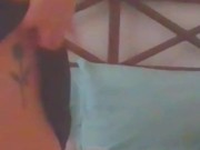 Natural tits soaked in morning pussy rub 15/16