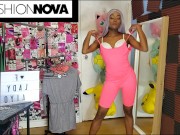 Ebony Babe GRWM Romper Try on Haul - Sexy Lingerie Start to Finish 15/16