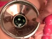 Naughty Tinkerbell enjoys extreme anal correction with marbles toys piss and spunk 15/16