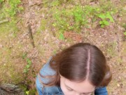 Brunette babe loves sucking my cock outside 5/16