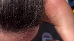 😈BLOWJOB On The Beach, I Hope Nobody DISCOVER Me