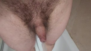 Pissing in the bathroom