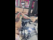 Strap On Stories -Pegging -Slut Puppet caged & Slut Hole Pumped hard until he Erupts. front POV. 3/16