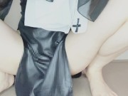 淫乱シスターがディルドとおもちゃで騎乗位オナニー♡アヘ声あげながら、おまんこミルク垂れ流しちゃいます♡ - Screenshot 15 of 16 - Moaning