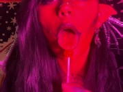 Demon Jana goes to town on a sucker