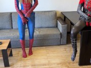 - Oh, no, I was bitten by a black spider! - And I was bitten by a red one. Let's squirt! 11/16