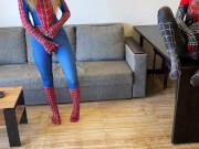 - Oh, no, I was bitten by a black spider! - And I was bitten by a red one. Let's squirt! 13/16