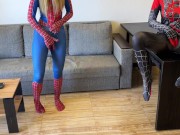 - Oh, no, I was bitten by a black spider! - And I was bitten by a red one. Let's squirt! 14/16