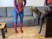 - Oh, no, I was bitten by a black spider! - And I was bitten by a red one. Let's squirt! 5/16