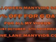 50% OFF HALLOWEEN SALE ON MY MANY VIDS 5/16