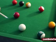 Hot lesbians with amazing big boobs are playing a strip game together 12/16