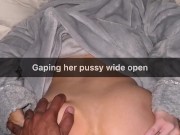 Cheating Teenage Slut Can’t help but Remove Condom for Massive Creampies on Snapchat 😰 2/16