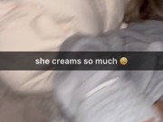 Cheating Teenage Slut Can’t help but Remove Condom for Massive Creampies on Snapchat 😰 4/16