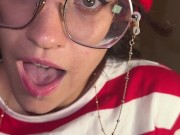 Busty brunette Waldo bounces on it after you find her lonely and feral 16/16