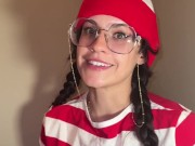 Busty brunette Waldo bounces on it after you find her lonely and feral 4/16