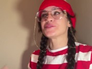 Busty brunette Waldo bounces on it after you find her lonely and feral 7/16