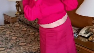 Hottest Busty GILF Ever Do Striptease