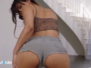 ADULTMOBILE - Horny Babe Apryl Rein Strips In Front Of The Camera, Then Rides A Dick In POV 4/16