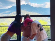 EX-UNIVERSITARIAS! 📚 Amigas confiesan estar enamoradas para chupar tetas grandes y vaginas 4/16