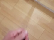 Came back from the beach excited and started jerking off my hairy cock 3/16