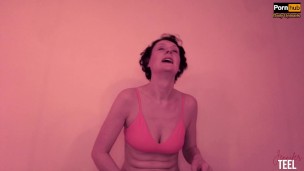 Naughty Jennifer Bounces her Cotton Panties in your face