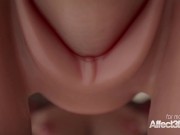 Big tits 3D babe playing with a huge sex toy 13/16