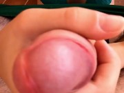 Sucking a big cock on balcony