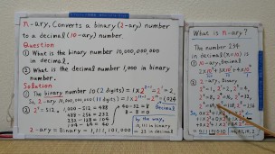 Converts a binary number to a decimal number.[JapanMath](job)