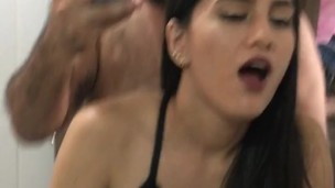 I fuck my girlfriend's pussy on all fours and we make a video