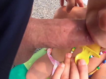 Blonde wife loves licking cock and popsicles